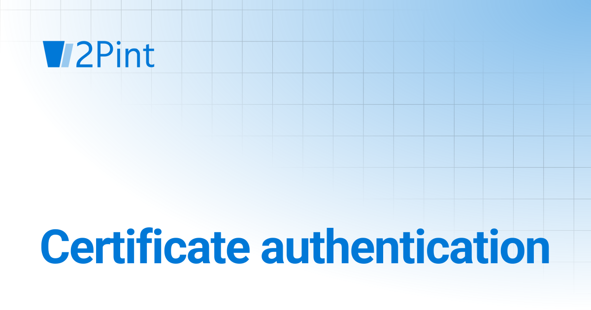 Certificate authentication | DeployR | Product Documentation